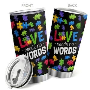 NEW Love Needs No Words 20 Oz Mug